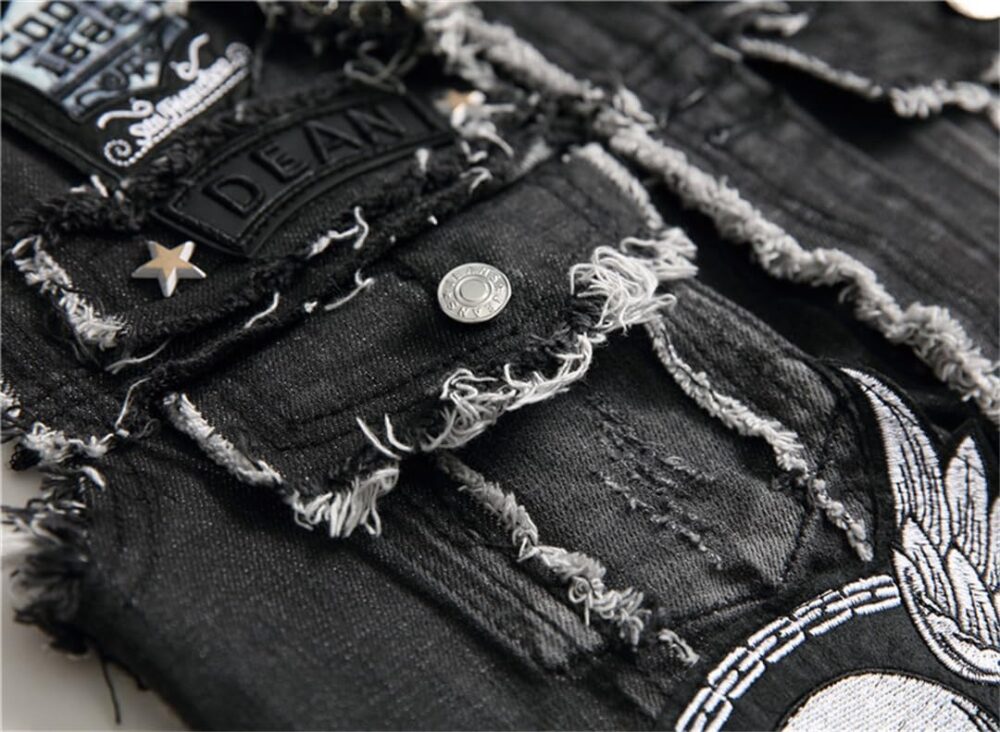 Black Denim Vest