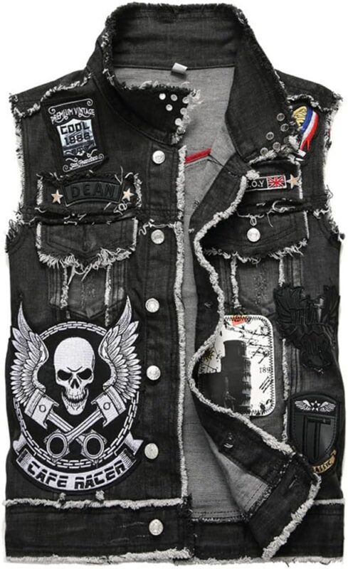 Black Denim Vest