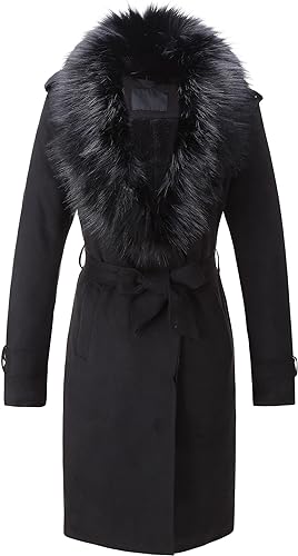 Black Fur And Leather Coat