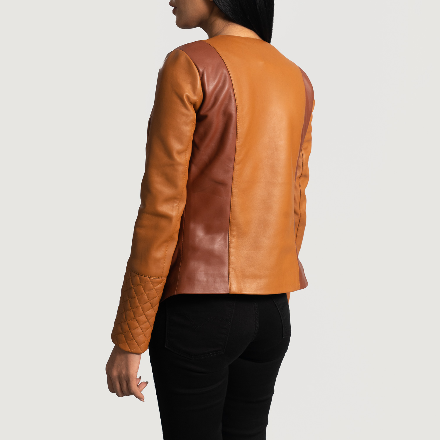 Brown Leather Coat Womens 2