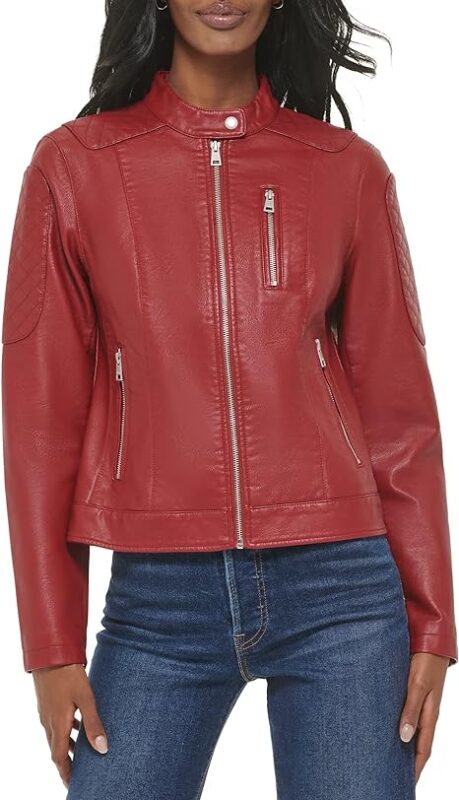 Dark Red Leather Jacket