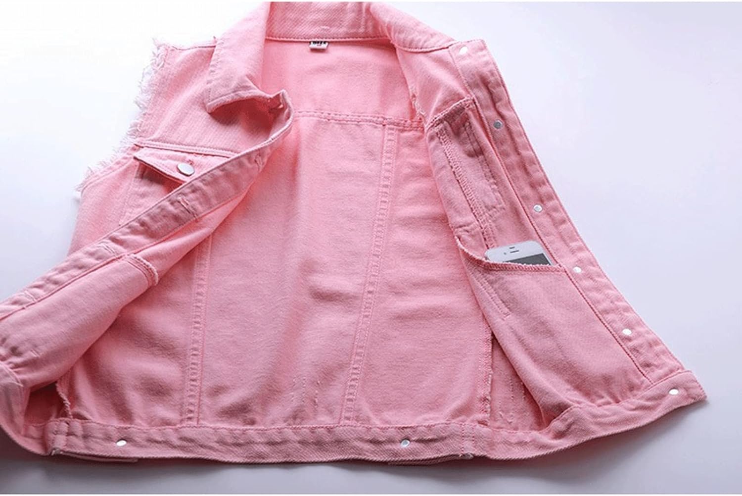 Denim Vest Pink