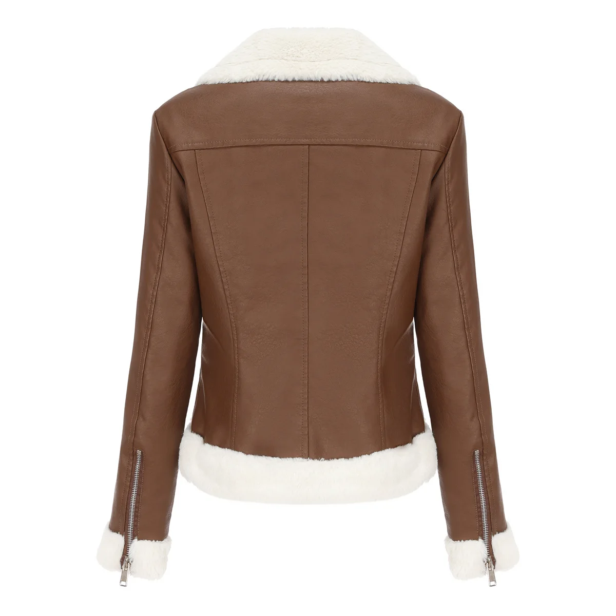 Fur Biker Jacket Womens 3