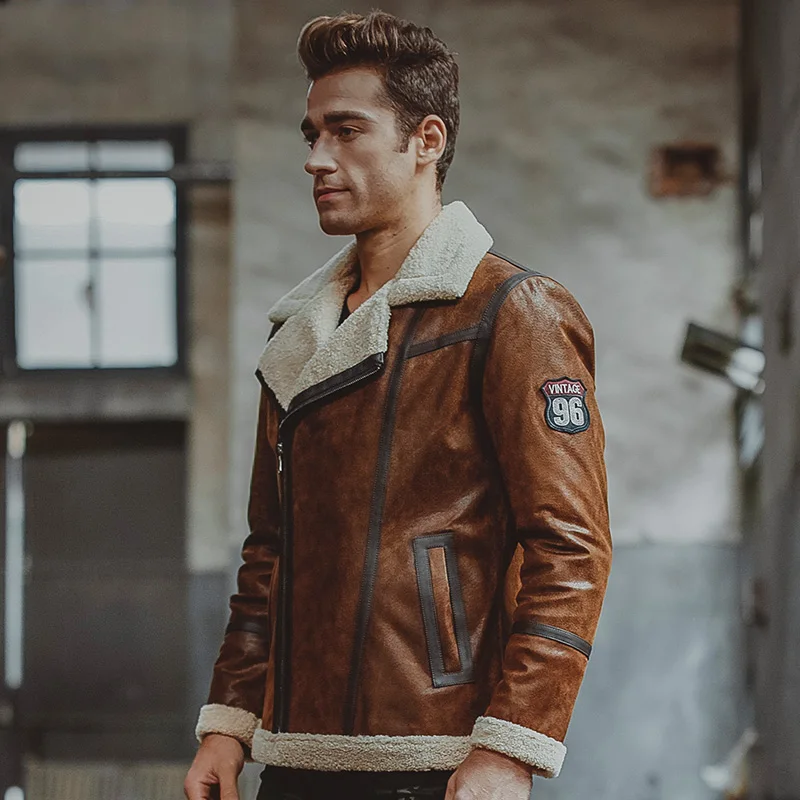 Fur Moto Leather Jacket 2