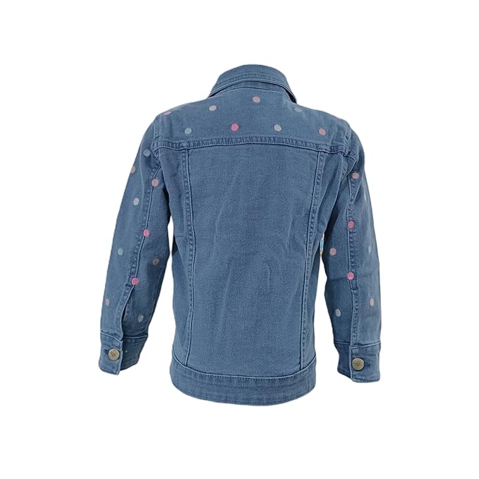 Girls Denim Motorcycle Jacket 2