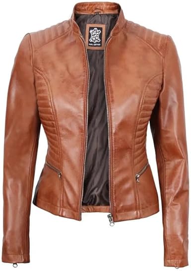 Leather Jacket Brown Colour