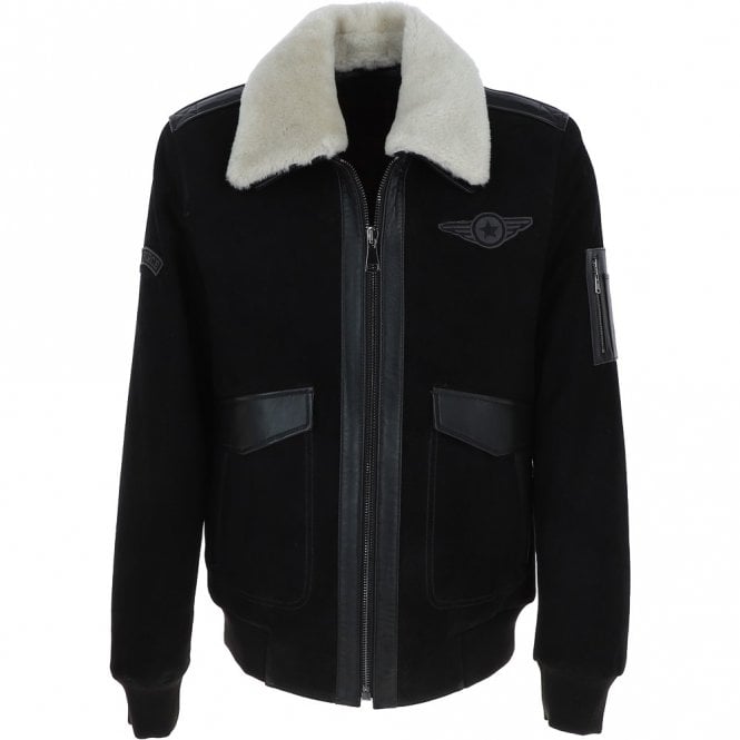 Leather Jacket With The Fur