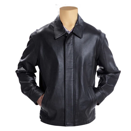 Mens Black Leather Jacket