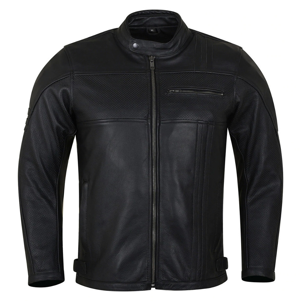 Mens Leather Riding Jacket