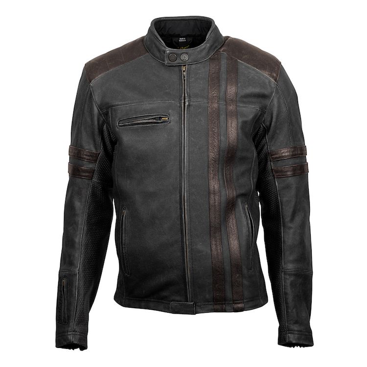 Mens Real Leather Biker Jacket