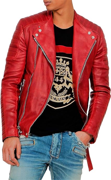 Red Biker Jacket