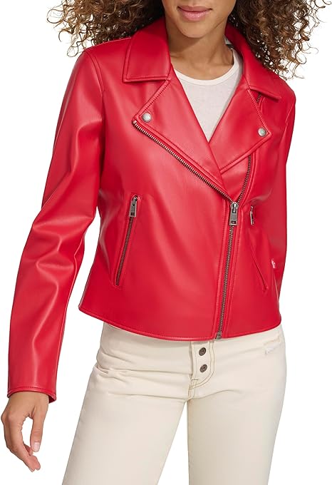 Vintage Red Leather Jacket