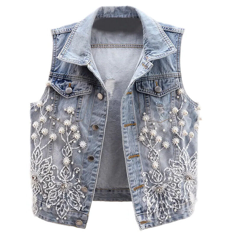 Womens Denim Vest
