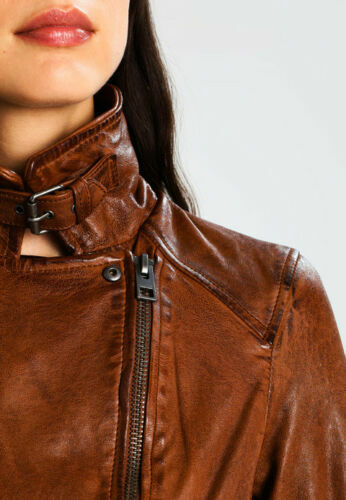 Womens Leather Motorcycle Jacket 3