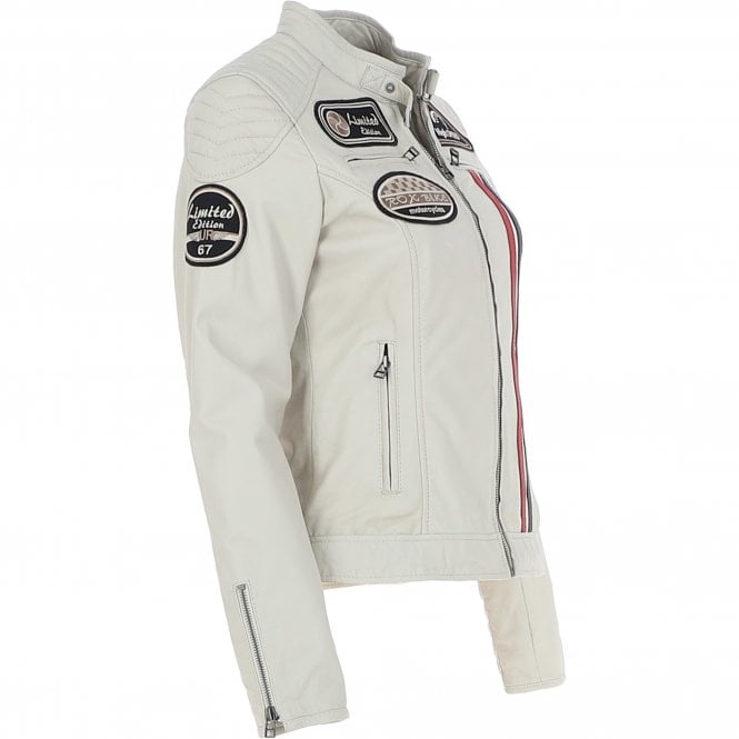 beige biker jacket womens 3
