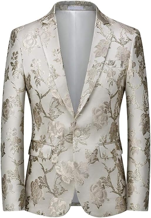 beige leather blazer