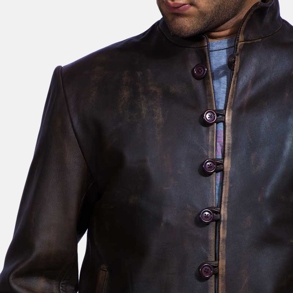 black and brown leather jacket 3