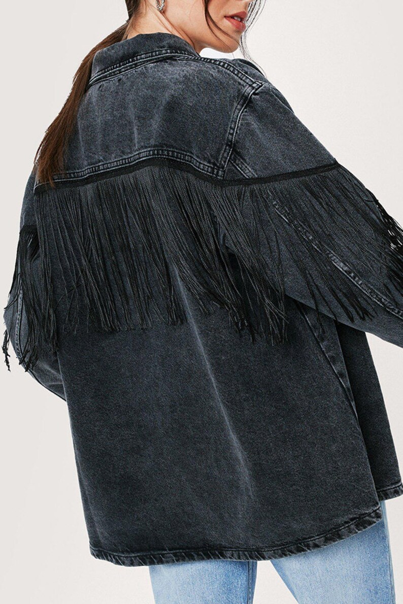 black denim plus size jacket 2