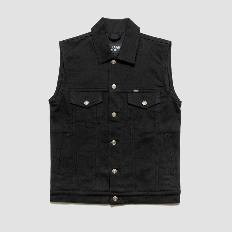 black denim vest mens