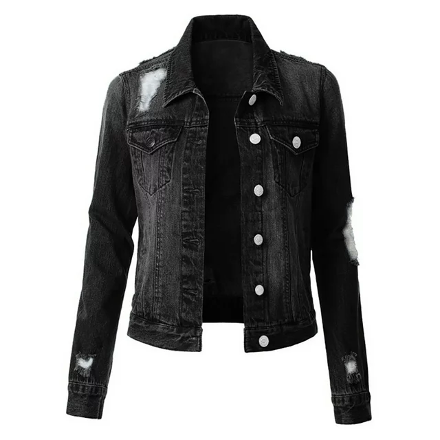 dark denim jacket womens