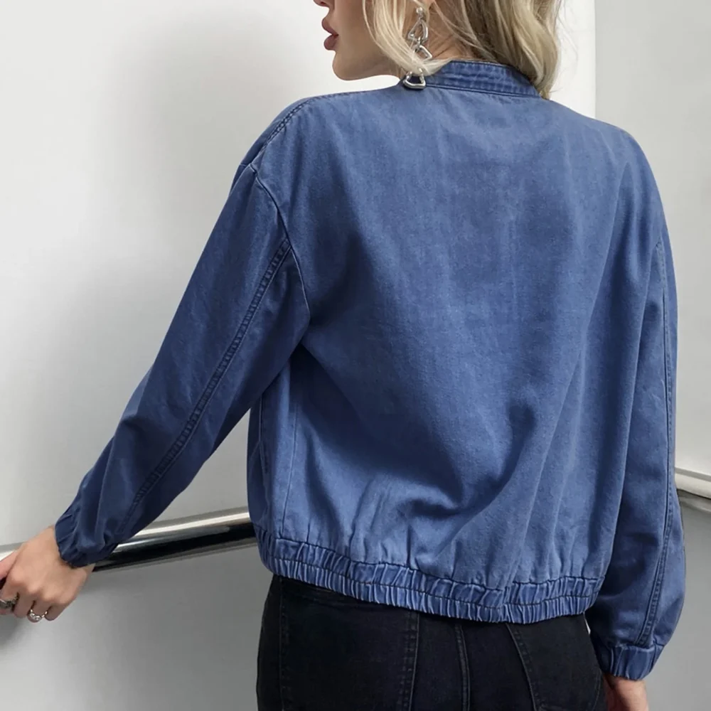 denim bomber jacket womens 2