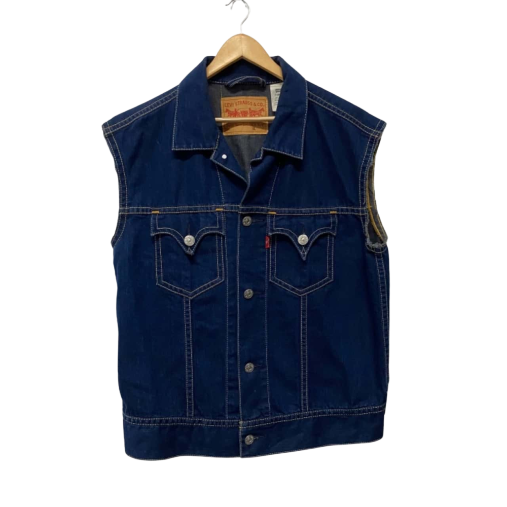 denim levi vest