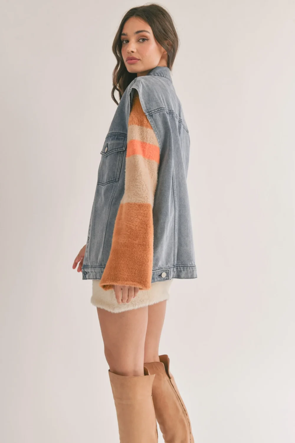 denim vest oversized 2