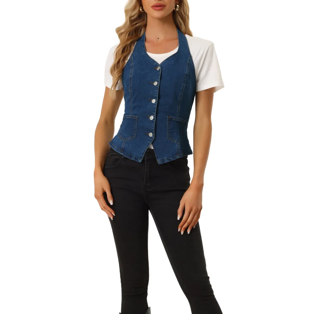 denim vests for women