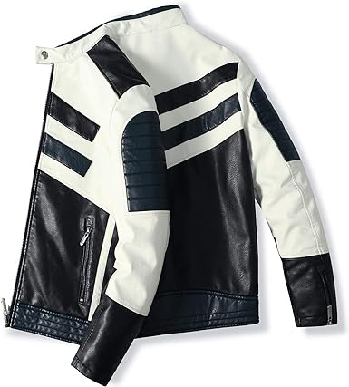 eather Motorcycle Jacket Men 2