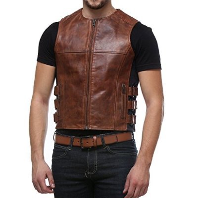 half leather jacket
