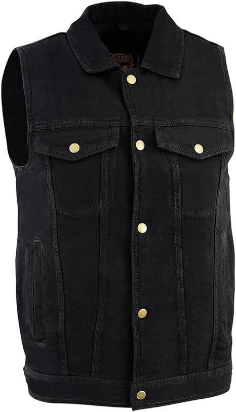 jean jacket motorcycle vest