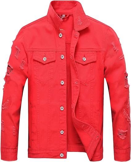 red denim jacket mens