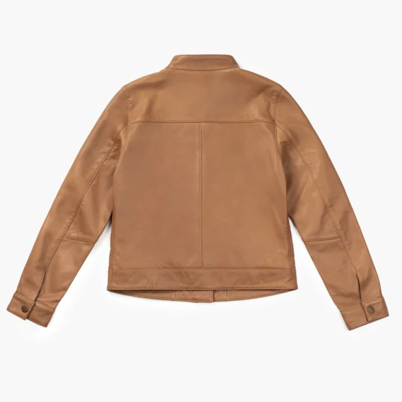 tan leather jacket women 2