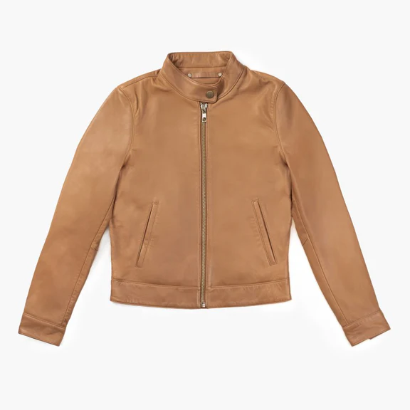 tan leather jacket women 3