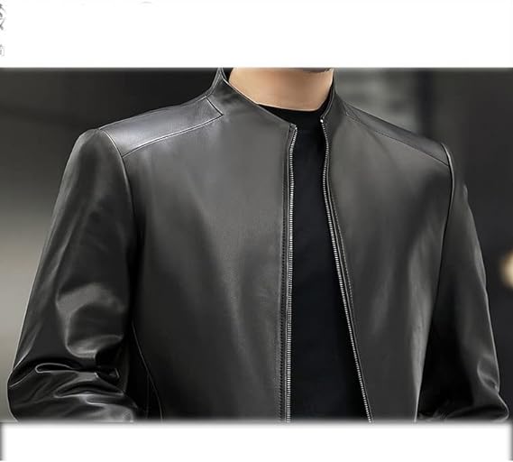 Thin Leather Jacket Mens 3