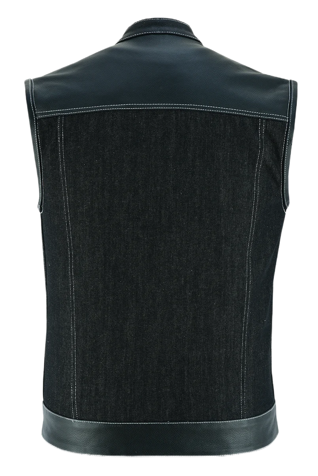 women's denim motorcycle vest 2