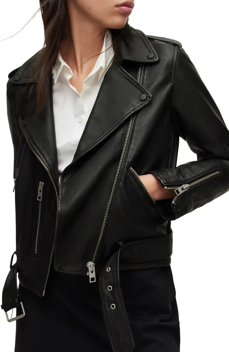 Balfern Leather Biker Jacket 3