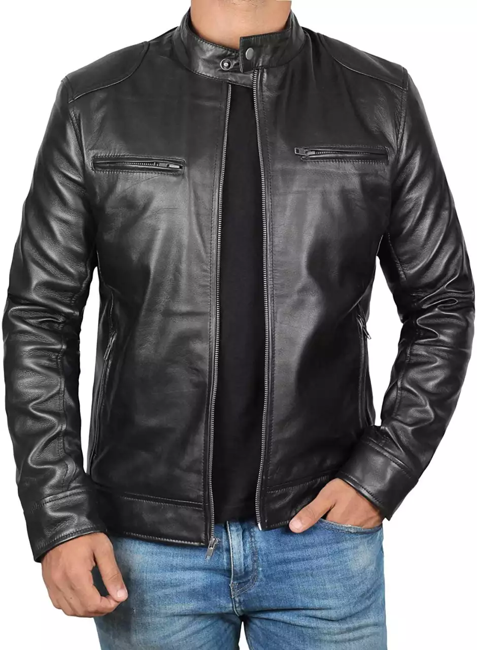 Best Cafe Racer Leather Jacket 3