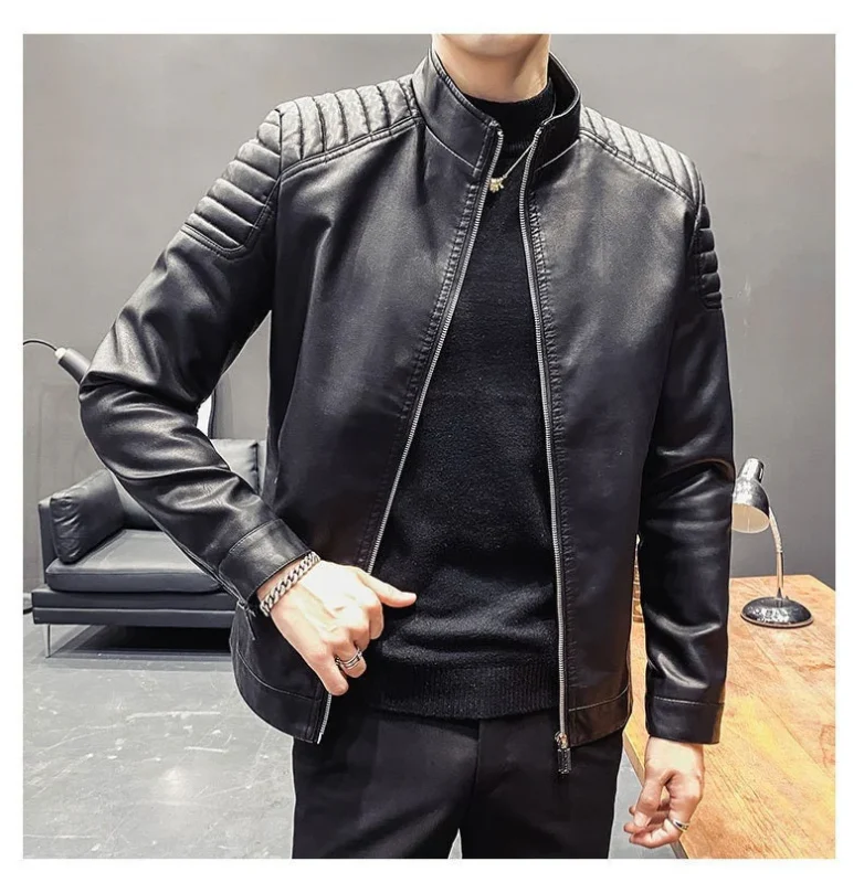 Biker Black Leather Jacket