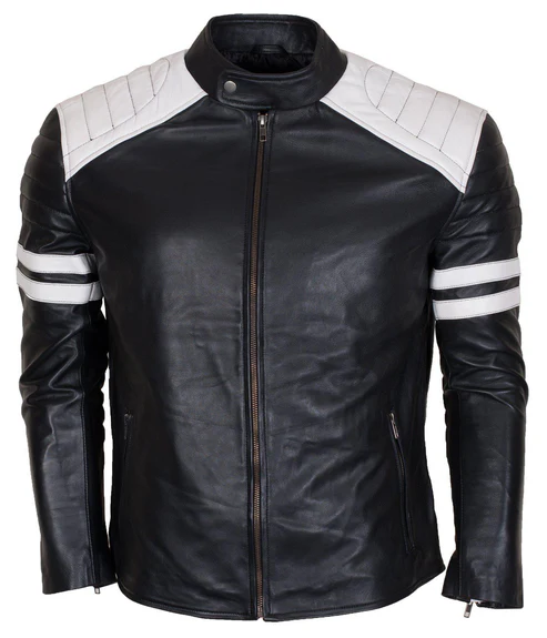 Black And White Biker Jacket