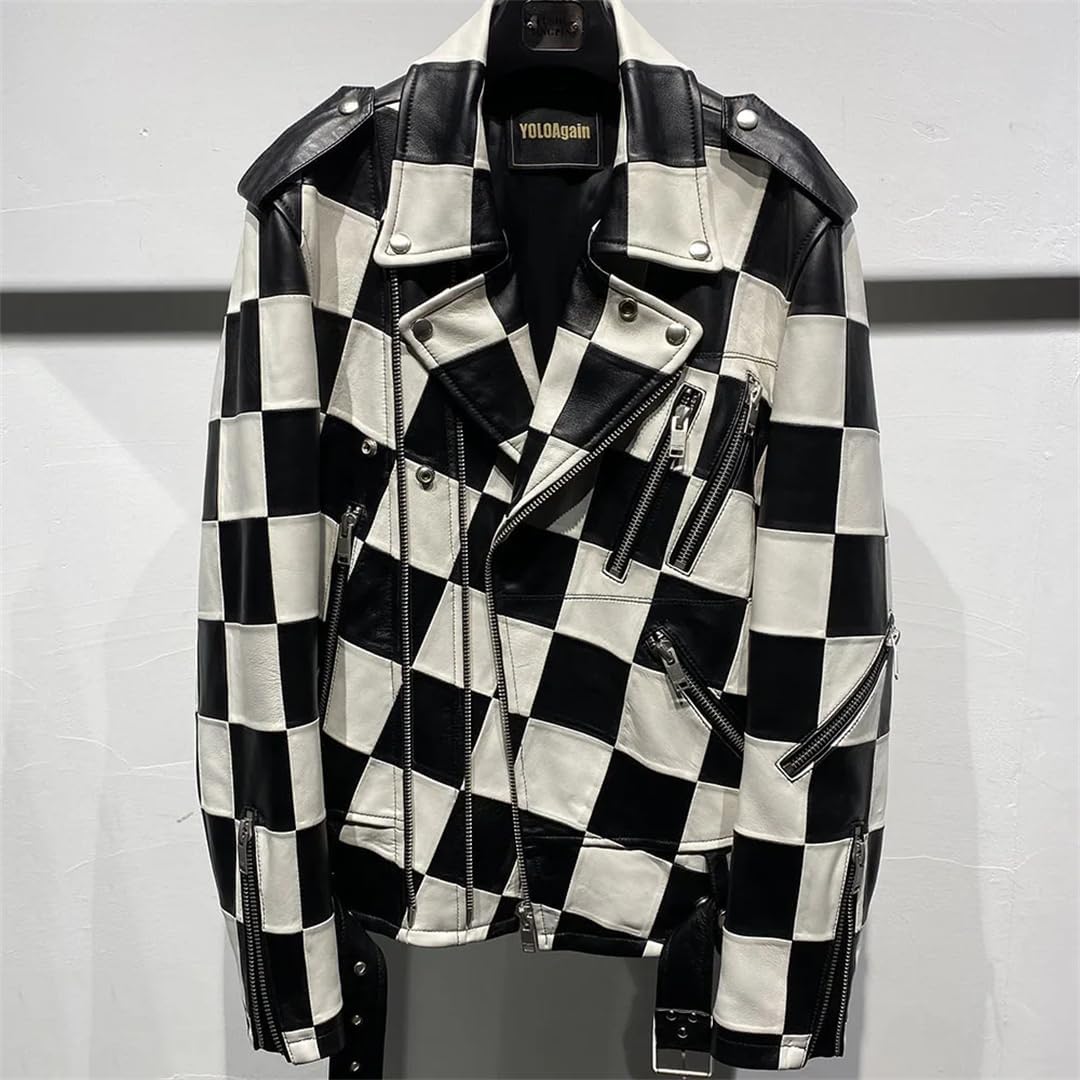 Black And White Motorcycle Jacket 2