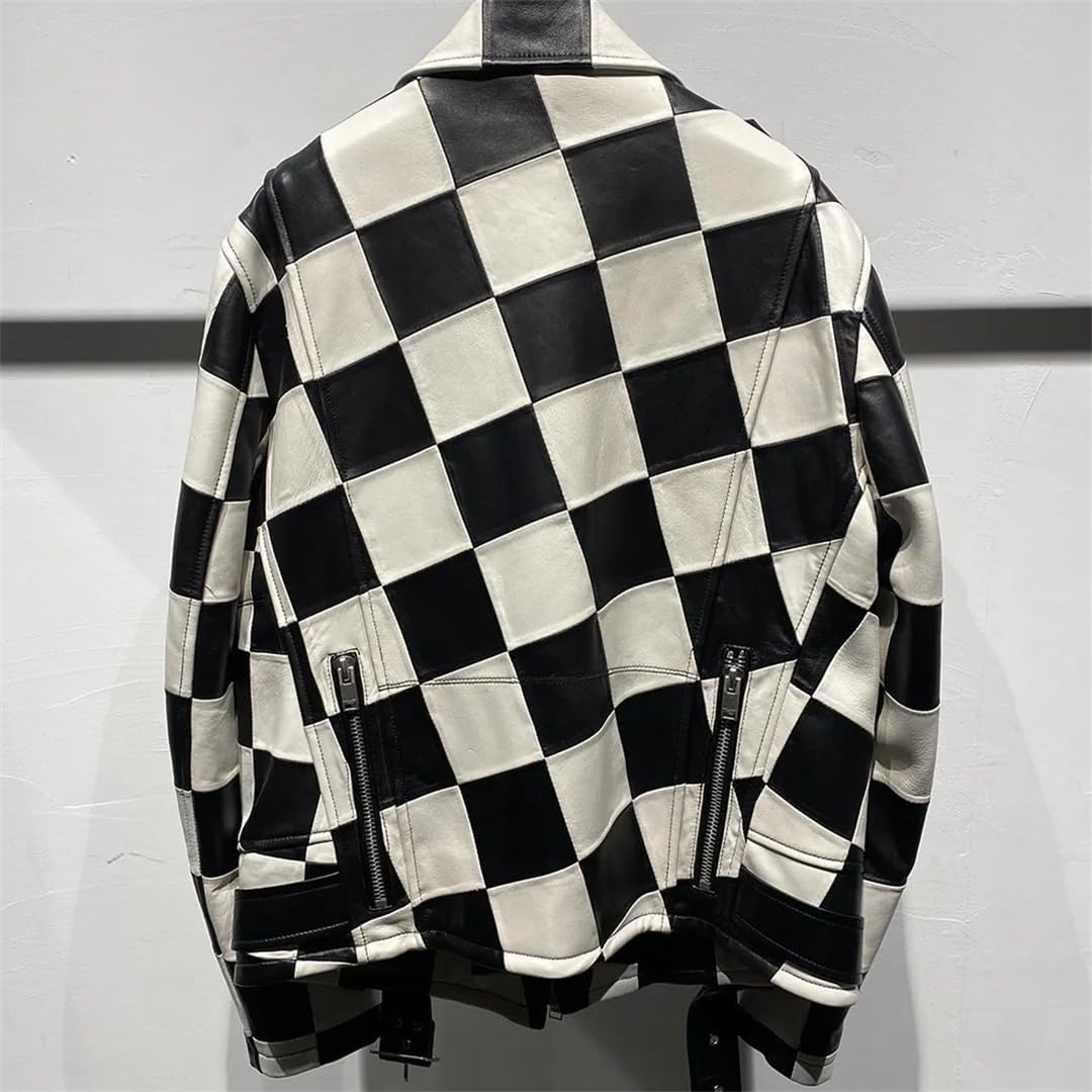 Black And White Motorcycle Jacket 3