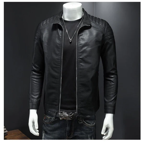 Black Biker Jacket Mens