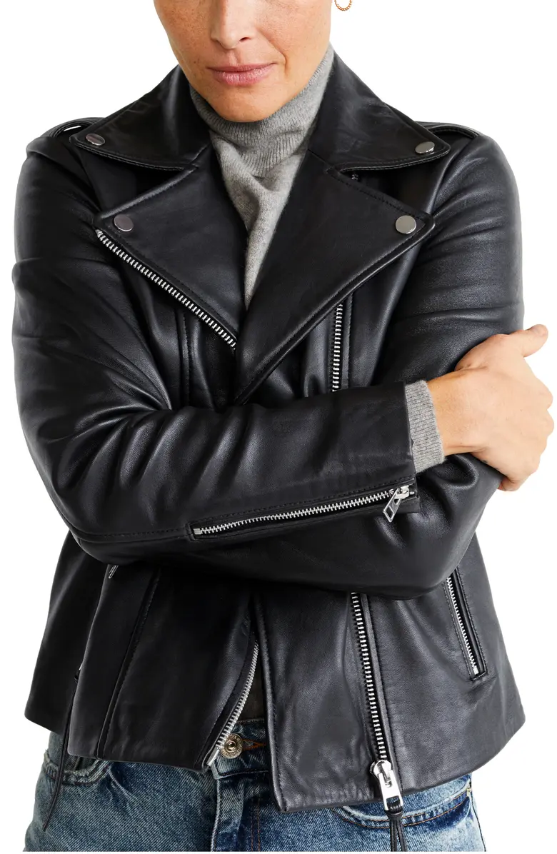 Black Biker Jacket Womens