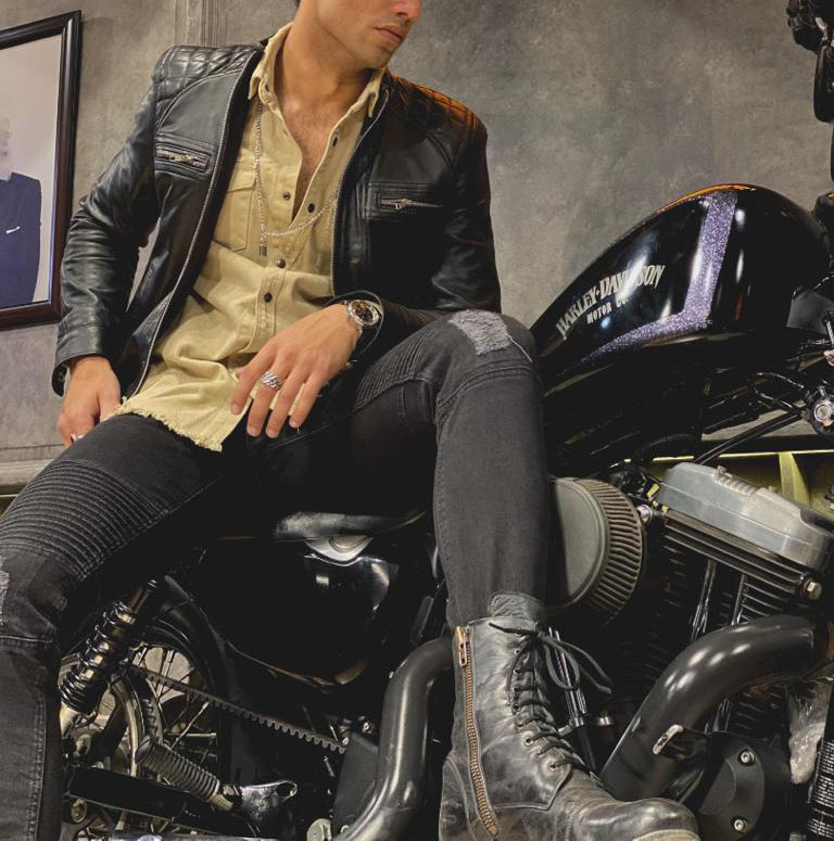 Black Cafe Racer Jacket 3