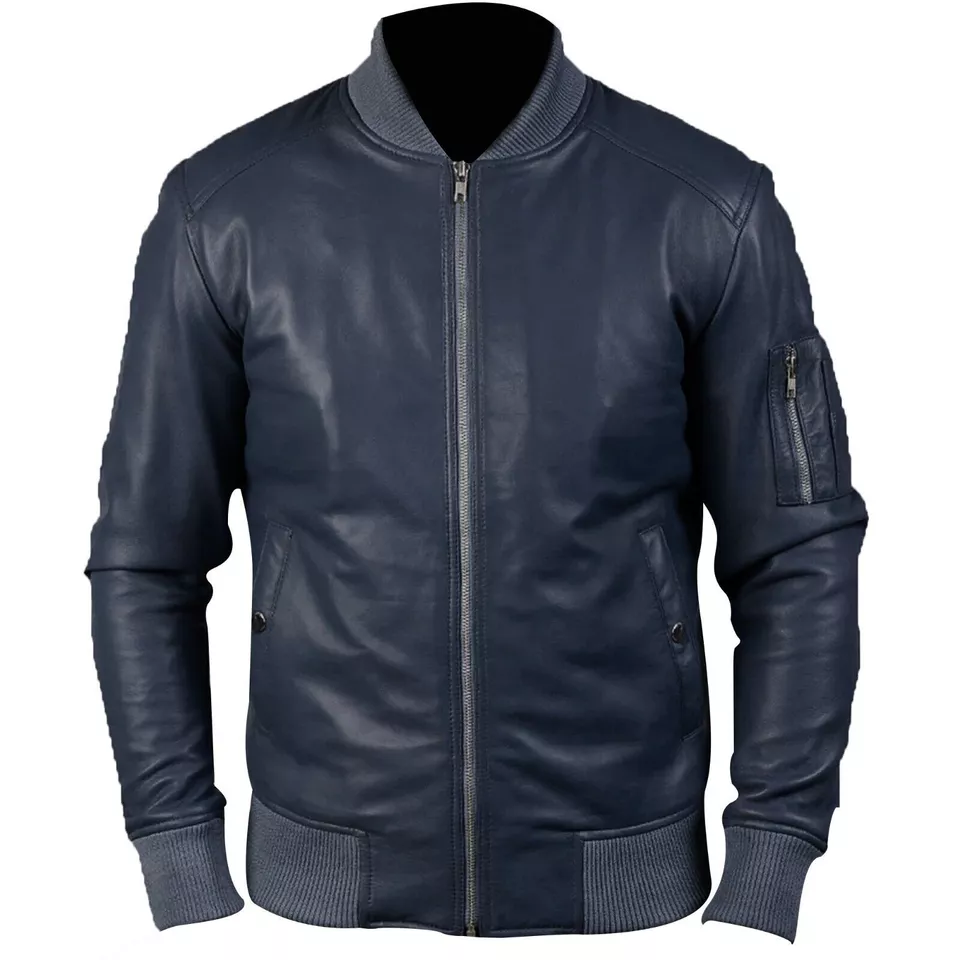 Blue Moto Jacket