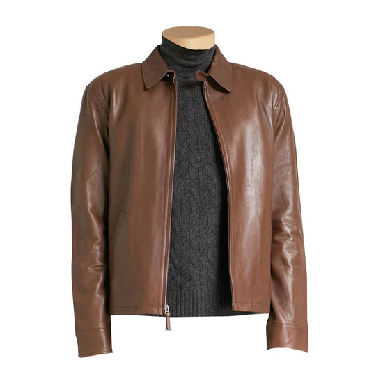 Brown Biker Jacket
