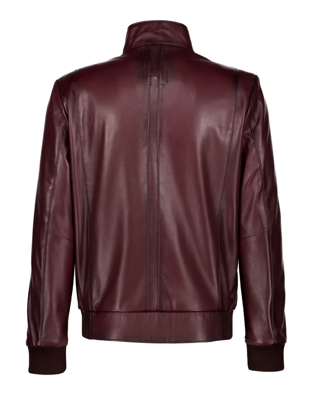Burgundy Biker Jacket 2