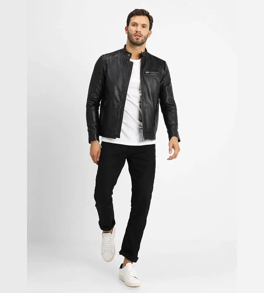 cafe racer leather jacket mens 4