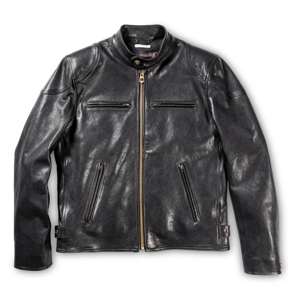 Cafe Racer Leather Motorcycle Jacket
